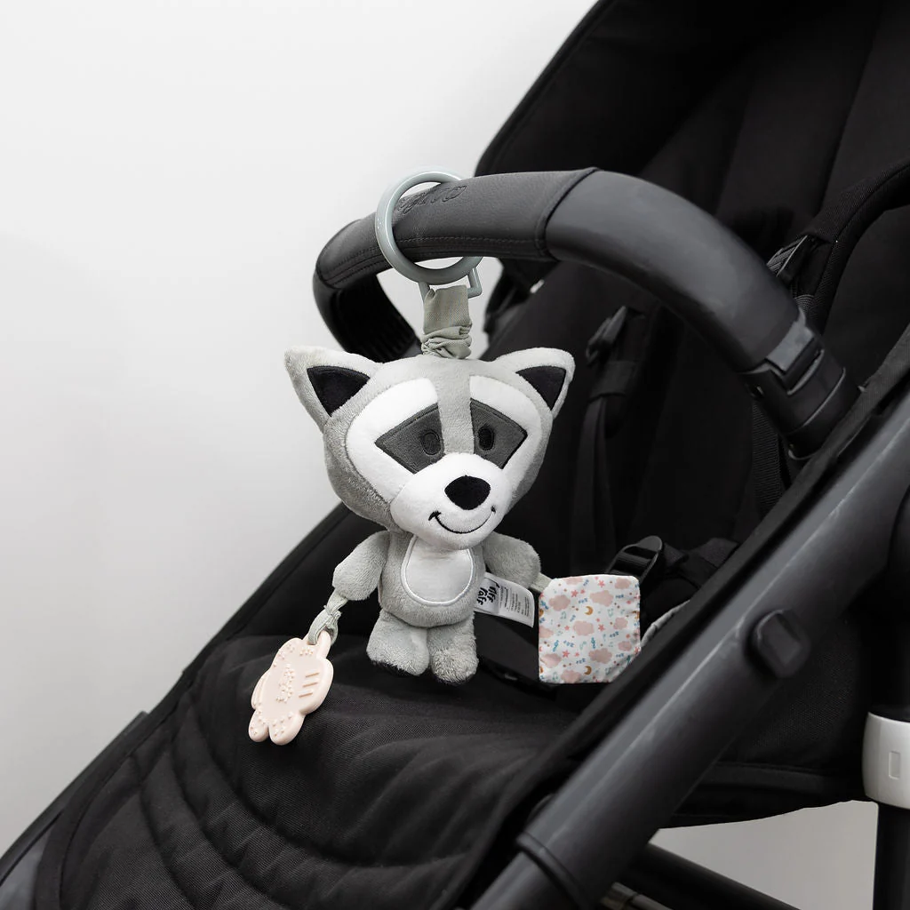 Sensory Pram Toy - Bandit The Raccoon - Image 3