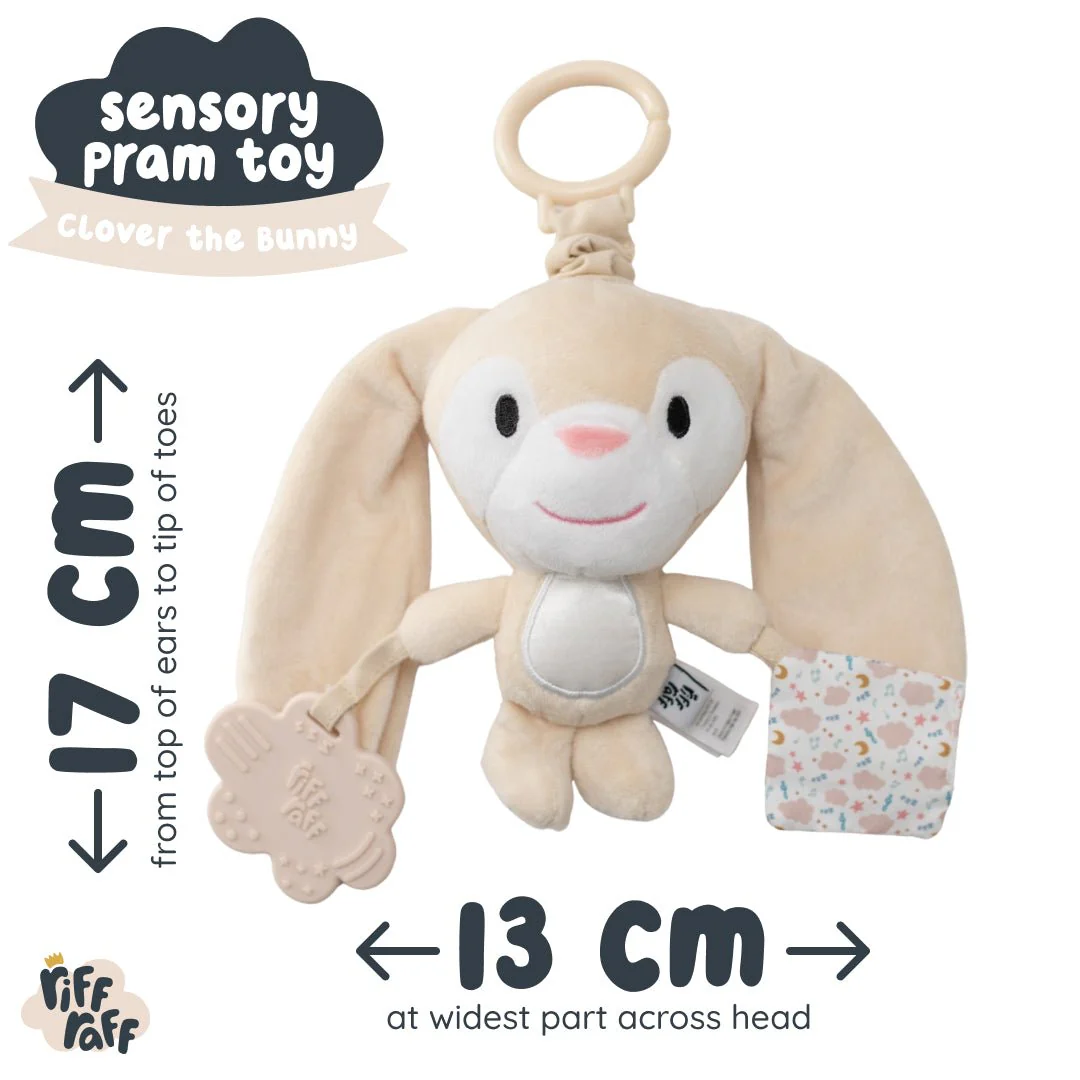 Sensory Pram Toy - Clover The Bunny - Image 5