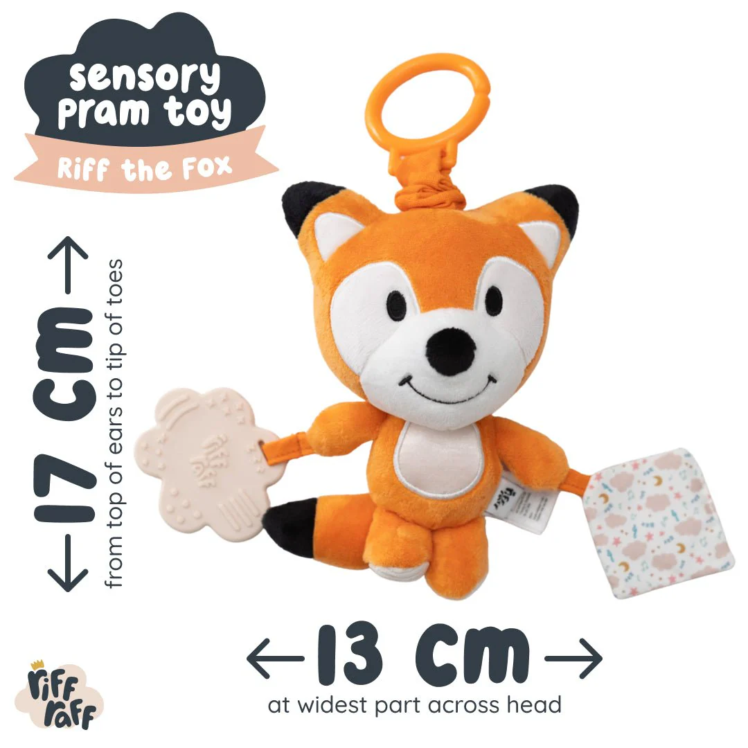 Sensory Pram Toy - Riff The Fox - Image 5